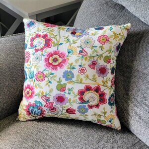 Hysterectomy Floral Throw Pillow with Pocket Post-op Abdominal Surgery Support
